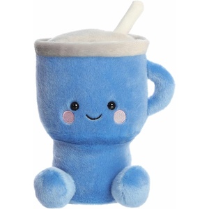 Aurora® Adorable Palm Pals™ Party Sized Cliff Travel Cup™ Stuffed Animal – Fun Collectible Plush for Kids and Adult Collectors – Perfect for Decorating Rooms and Birthday Gifts – Blue 8 Inches