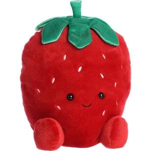 Aurora® Adorable Palm Pals™ Party Sized Juicy Strawberry™ Stuffed Animal – Fun Collectible Plush for Kids and Adult Collectors – Perfect for Decorating Rooms and Birthday Gifts – Red 11.5 Inches