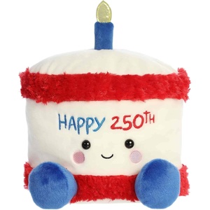 Aurora® Adorable Palm Pals™ Party Sized Limited Edition America B’Day Cake™ Stuffed Animal – Fun Characters Now in Bigger Sizes – Perfect for Decorating Rooms and Gifts – Multicolor 9.5 Inches