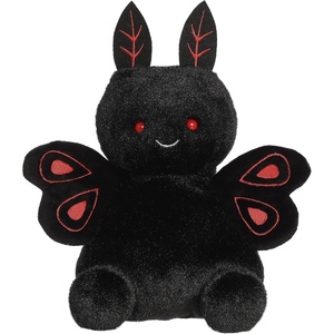 Aurora Adorable Palm Pals Party Sized Mortimer Mothman Stuffed Animal – Fun Characters Now in Bigger Sizes – Perfect for Decorating Rooms and Birthday Gifts – Black 7.5 Inches