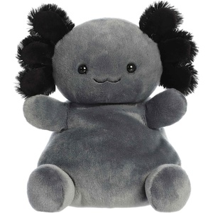 Aurora® Adorable Palm Pals™ Party Sized Onyx Axolotl™ Stuffed Animal – Fun Collectible Plush for Kids and Adult Collectors – Perfect for Decorating Rooms and Birthday Gifts – Black 12 Inches