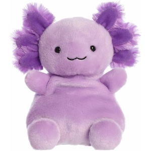 Aurora® Adorable Palm Pals™ Party Sized Xavier Purple Axolotl™ Stuffed Animal – Fun Collectible Plush for Kids and Adult Collectors – Perfect for Decorating Rooms and Birthday Gifts – Purple 8 Inches