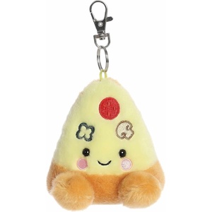 Aurora® Adorable Palm Pals™ Peppa Pizza Slice™ Clip-On – Fun Collectible Plush for Kids and Adult Collectors – Perfect for Decorating Rooms and Birthday Gifts – Yellow 4 Inches