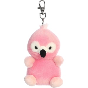 Aurora Adorable Palm Pals Pinky Flamingo Clip-On – Fun Collectible Plush for Kids and Adult Collectors – Perfect for Decorating Rooms and Birthday Gifts – Pink 4 Inches