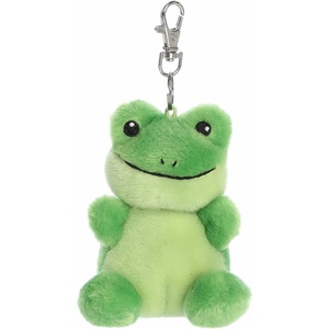 Aurora® Adorable Palm Pals™ Ribbits Frog™ Clip-On- Fun Collectible Plush for Kids and Adult Collectors – Perfect for Backpacks and Birthday Gifts – Green 4 Inches
