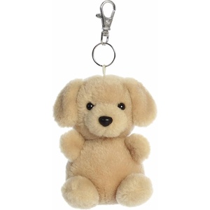 Aurora® Adorable Palm Pals™ Sunny Lab™ Clip-On- Fun Collectible Plush for Kids and Adult Collectors – Perfect for Backpacks and Birthday Gifts – Brown 4 Inches
