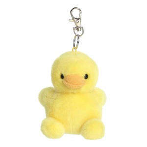 Aurora® Adorable Palm Pals™ Tubby Rubber Ducky™ Clip-On – Fun Collectible Plush For Kids and Adult Collectors – Perfect for Decorating Rooms and Birthday Gifts – Yellow 4 Inches