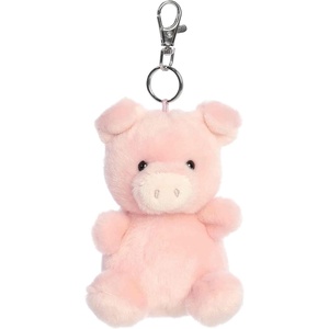 Aurora Adorable Palm Pals Wizard Pig Clip-On – Fun Collectible Plush for Kids and Adult Collectors – Perfect for Decorating Rooms and Birthday Gifts – Pink 4 Inches