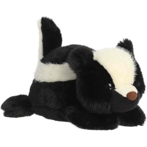 Aurora® Adorable Rumplers™ Skyler Skunk™ Stuffed Animal – Floppy Characters for Comforting Cuddles – Perfect for Birthdays, Adults and Kids All Ages – Black 10.5 Inches