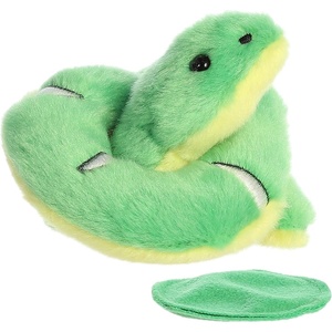 Aurora® Adorable Shoulderkins™ Emerald Boa Snake Stuffed Animal – Fun Buddy that Can Go Everywhere with You – Perfect for Kids 3+ Years and Costumes – 4 Inches