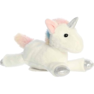 Aurora® Adorable Shoulderkins™ Star Unicorn™ Stuffed Animal – Fun Buddy that Can Go Everywhere with You – Perfect for Kids 3+ Years and Costumes – White 7 Inches