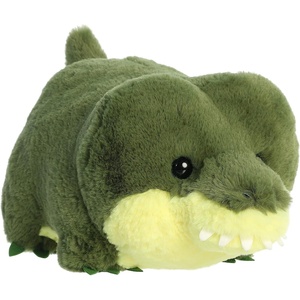 Aurora® Adorable Spudsters™ August Alligator™ Stuffed Animal – Round Shape Makes for Comforting Cuddles – Perfect for Kids All Ages and Animal Loving Adults – Green 12 Inches