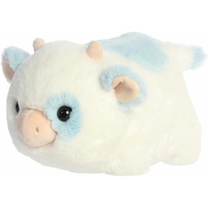 Aurora® Adorable Spudsters™ Bonnie Blueberry Cow™ Stuffed Animal – Round Shape Makes for Comforting Cuddles – Perfect for Kids All Ages and Animal Loving Adults – Blue 10.5 Inches