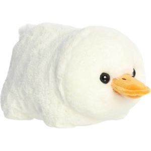 Aurora Adorable Spudsters Delia Duck Stuffed Animal – Comforting Cuddles – Playful Companions – White 10 Inches