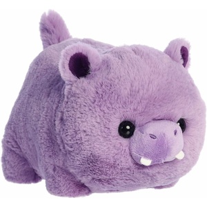 Aurora® Adorable Spudsters™ Harlo Hippo™ Stuffed Animal – Round Shape Makes for Comforting Cuddles – Perfect for Kids All Ages and Animal Loving Adults – Purple 10.5 Inches
