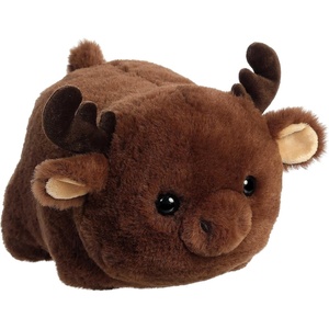 Aurora® Adorable Spudsters™ Morty Moose Stuffed Animal – Round Shape Makes for Comforting Cuddles – Perfect for Kids All Ages and Animal Loving Adults – Brown 10 Inches