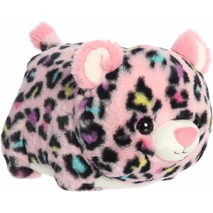 Aurora® Adorable Spudsters™ Priya Pink Leopard™ Stuffed Animal – Round Shape Makes for Comforting Cuddles – Perfect for Kids All Ages and Animal Loving Adults – 10.5 Inches