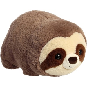 Aurora® Adorable Spudsters™ Spark Sloth Stuffed Animal – Round Shape Makes for Comforting Cuddles – Perfect for Kids All Ages and Animal Loving Adults – Brown 10.5 Inches