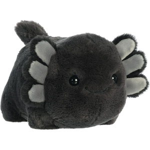 Aurora® Adorable Spudsters™ Stuffed Animal – Round Shape Makes for Comforting Cuddles – Perfect for Kids All Ages and Animal Loving Adults – Black 10 Inches