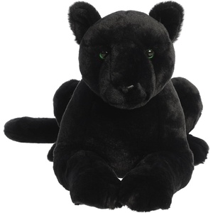 Aurora® Adorable Super Flopsie™ Black Panther Stuffed Animal – Playful Ease – Timeless Companions – Black 25 Inches