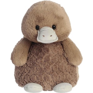 Aurora® Cuddly Huggle Pals Peaceful Platypus™ Stuffed Animal – Weighted Comfort – Endless Snuggles – Brown 12.5 Inches