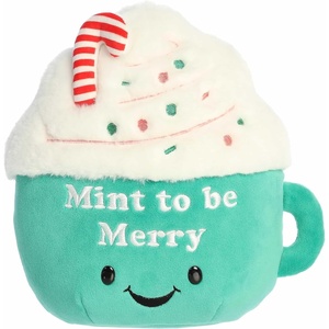 Aurora® Festive JUST Sayin’™ Mint to Be Merry™ Stuffed Animal – Expressive Characters for Seasonal Charm – Perfect for Holiday Decorations or Gifts – Green 9 Inches