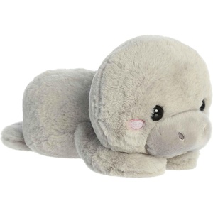 Aurora® Playful Too Cute™ Millie Manatee™ Stuffed Animal – Adorable Characters for Imaginative Play – Perfect for Birthdays, Adults and Kids All Ages – Gray 9.5 Inches