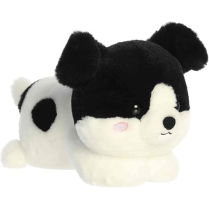 Aurora® Playful Too Cute™ Snorkels Puppy™ Stuffed Animal – Adorable Characters for Imaginative Play – Perfect for Birthdays, Adults and Kids All Ages – Black and White 10.5 Inches