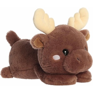 Aurora® Playful Too Cute™ Too Cute Matty Moose™ Stuffed Animal – Adorable Characters for Imaginative Play – Perfect for Birthdays, Adults and Kids All Ages – Brown 10 Inches