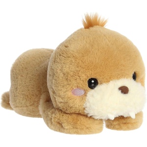 Aurora® Playful Too Cute™ Wully Walrus™ Stuffed Animal – Adorable Characters for Imaginative Play – Perfect for Birthdays, Adults and Kids All Ages – Brown 9.5 Inches