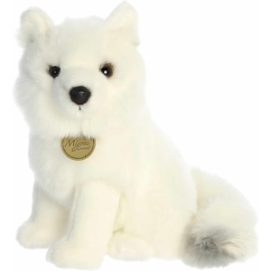 Aurora® Realistic Miyoni® Arctic Fox Stuffed Animal – Lifelike Details Make a Cherished Companion – Perfect for Decorating Bedrooms or Classrooms – White 8 Inches