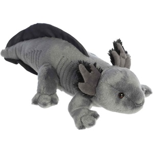 Aurora® Realistic Miyoni® Black Axolotl Stuffed Animal – Lifelike Details Make a Cherished Companion – Perfect for Decorating Bedrooms or Classrooms – Black 14 Inches