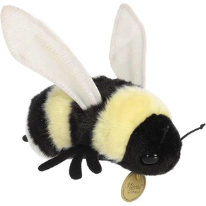 Aurora® Realistic Miyoni® Bumblebee Stuffed Animal – Lifelike Details Make a Cherished Companion – Perfect for Decorating Bedrooms or Classrooms – Yellow 7 Inches