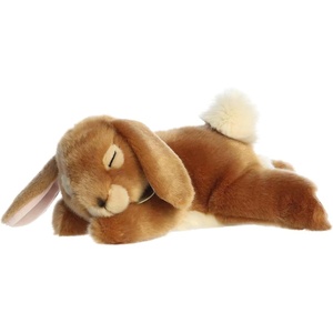 Aurora Realistic Miyoni Sleepy Bunny Stuffed Animal – Lifelike Details Make a Cherished Companion – Perfect for Decorating Bedrooms or Classrooms – Cottontail 12 Inches