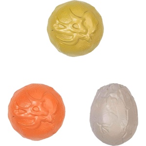 Aurora® Toys Engaging Dino Fossils + Egg Squishy Balls Toy – Classic Toys for Playful Fun – Perfect for Kids, Parents, and Birthday Gifts – 3 Pack