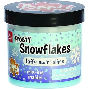 Aurora® Toys Festive Poppy Slime Co.™ Frosty Snowflakes Slime Toy – Sensory Play for Fun Playdates – for Kids 5+ Years, Adults, and Parents – Blue 11.3 oz