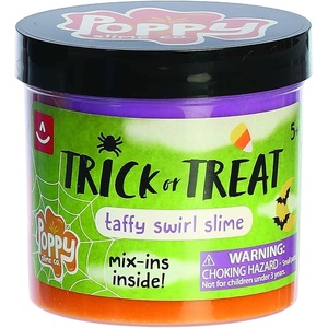 Aurora® Toys Spooky Poppy Slime Co.™ Trick Or Treat Slime Toy – Sensory Play for Fun Playdates – for Kids 5+ Years, Adults, and Parents – Purple and Orange 11.3 oz
