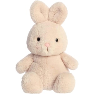 Aurora Vibrant Spring Dumplin’ Bunny Stuffed Animal – Perfect For Pretend Play and Seasonal Storytelling – Adorable Decorations For The Season of Renewal – Beige 8.5 Inches