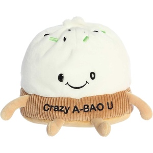 Aurora® Witty JUST Sayin’™ Crazy A-Bao U™ Stuffed Animal – Expressive Characters for Decorative Charm – Quirky Birthday Gifts for Kids and Adults – White 7.5 Inches