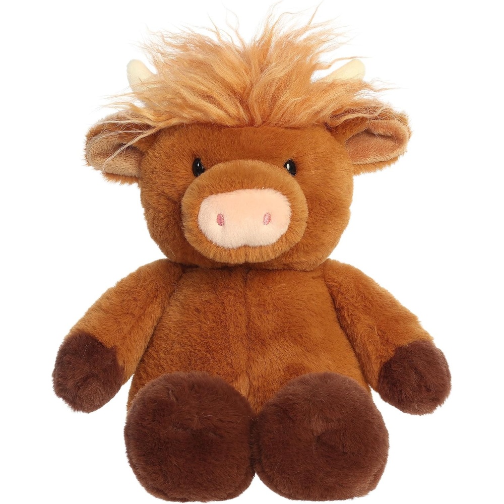 image:imageAurora Cuddly Tumbletoes Highland Cow Stuffed Animal  Plushies for Pretend Play and Fun Storytelling  Perfect for Kids All Ages and Animal Loving Adults  Brown 125 Inches