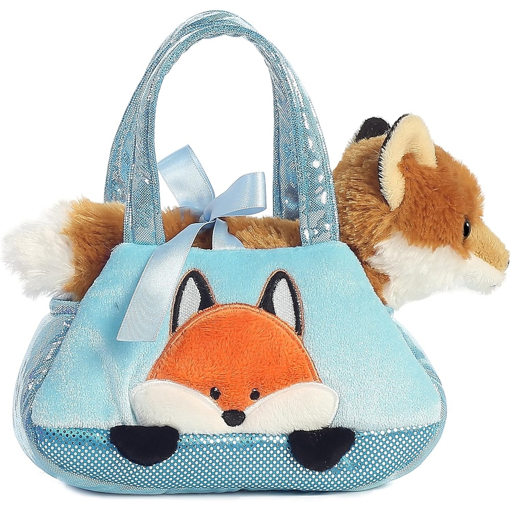 image:imageAurora Fashionable Fancy Pals PeekABoo Fox Stuffed Animal  Plush with Stylish Purse for Dress Up Fun  Perfect for Kids 3 Years Costumes and Birthdays  Multicolor 7 Inches
