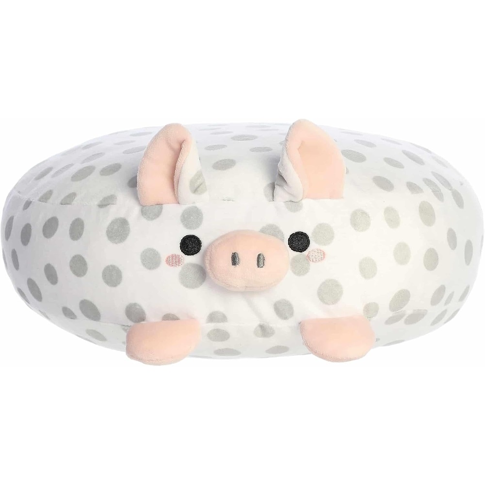 image:imageAurora Squishy Flapjacks Spiffy Spotted Pig Stuffed Animal  Perfect for Bringing Comfort to Children  Toys for Bedrooms Birthday Gifts and Celebrations  White 12 Inches