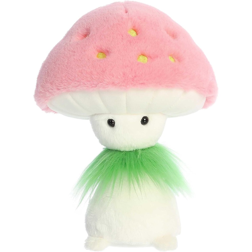 image:imageAurora Vibrant Fungi Friends Strawberry Stuffed Animal  Unique Design  Loveable Companions  Pink 9 Inches