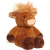 Aurora Cuddly Tumbletoes Highland Cow Stuffed Animal – Plushies for Pretend Play and Fun Storytelling – Perfect for Kids All Ages and Animal Loving Adults – Brown 12.5 Inches