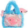 Aurora® Fashionable Fancy Pals™ Aquarium Collection Stuffed Animal – Plush with Stylish Purse for Dress Up Fun – Perfect for Kids 3+ Years, Costumes, and Birthdays – Dolphin 7 Inches