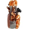 Aurora® Fashionable Fancy Pals™ Fuzzy Face™ Giraffe Stuffed Animal – Mini Plush with Stylish Purse for Dress Up Fun – Perfect for Kids 3+ Years, Costumes, and Birthdays – Brown 8 Inches