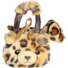 Aurora® Fashionable Fancy Pals™ Fuzzy Face™ Jaguar Stuffed Animal – Mini Plush with Stylish Purse for Dress Up Fun – Perfect for Kids 3+ Years, Costumes, and Birthdays – Yellow 8 Inches