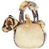 Aurora® Fashionable Fancy Pals™ Fuzzy Face™ Jaguar Stuffed Animal – Mini Plush with Stylish Purse for Dress Up Fun – Perfect for Kids 3+ Years, Costumes, and Birthdays – Yellow 8 Inches