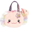 Aurora® Fashionable Fancy Pals™ Fuzzy Face™ Rainbow Axolotl Stuffed Animal – Mini Plush with Stylish Purse for Dress Up Fun – Perfect for Kids 3+ Years, Costumes, and Birthdays – Pink 8.5 Inches