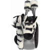 Aurora® Fashionable Fancy Pals™ Fuzzy Face™ Zebra Stuffed Animal – Mini Plush with Stylish Purse for Dress Up Fun – Perfect for Kids 3+ Years, Costumes, and Birthdays – Black, White 8 Inches
